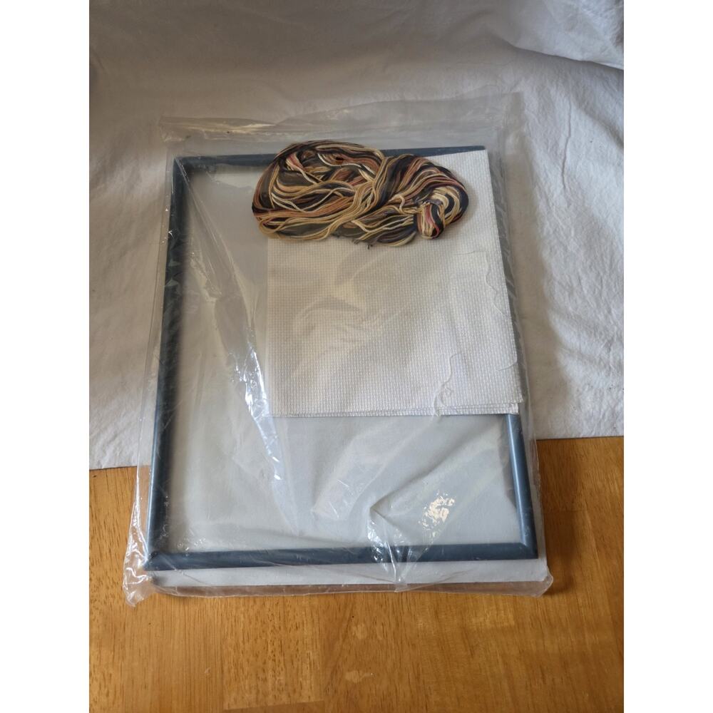 Leopard Cat Counted Cross Stitch Kit & frame 8x10 New Golden Bee 60399 - Picture 2 of 3